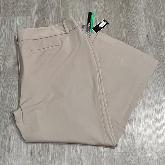 Alfani Women's Beige Tummy Control Curvy Fit Trouser Leg Pants Plus Size 24W - Picture 7 of 13